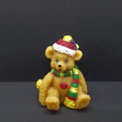 Figurine ourson père Noël