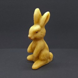 Figurine grand lapin en cire d'abeille