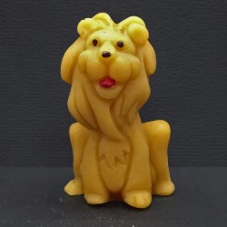 Figurine lion assis en cire...