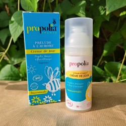 Crème de jour hydratante certifiée bio à la propolis et au beurre de mangue pour peaux normales Propolia  certifiée bio