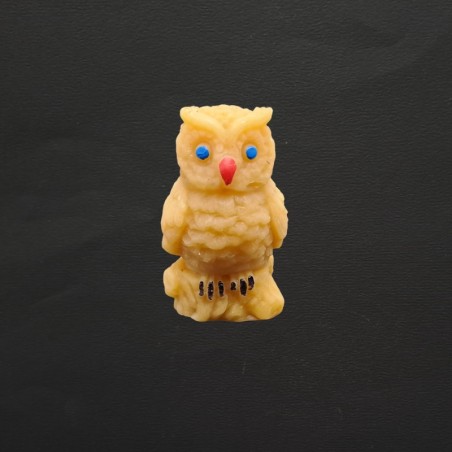 Figurine hibou  en cire d'abeille