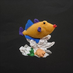 Figurine poisson cire...