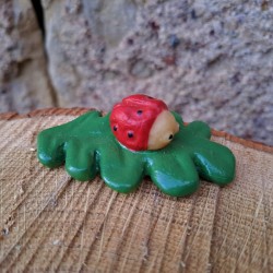 Figurine coccinelle sur...