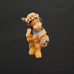 Figurine indienne en cire d'abeille