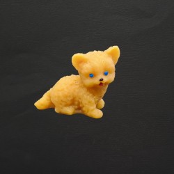 Figurine petit chat en cire d'abeille