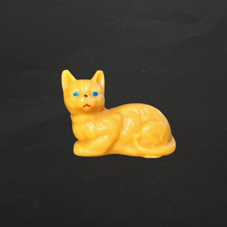 Figurine gros chat en cire d'abeille