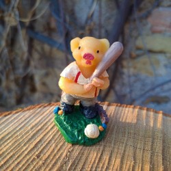 Figurine cochon baseball en...